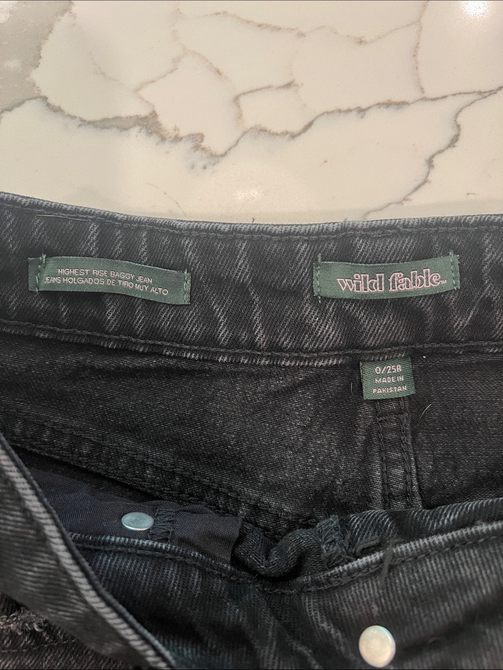 wild fable women’s Black Relaxed Baggy Jeans - Picture 2 of 5